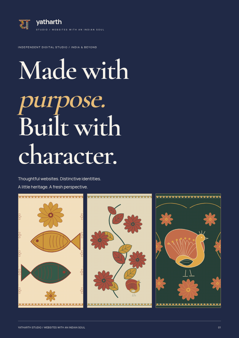 Studio brochure / International English + USD