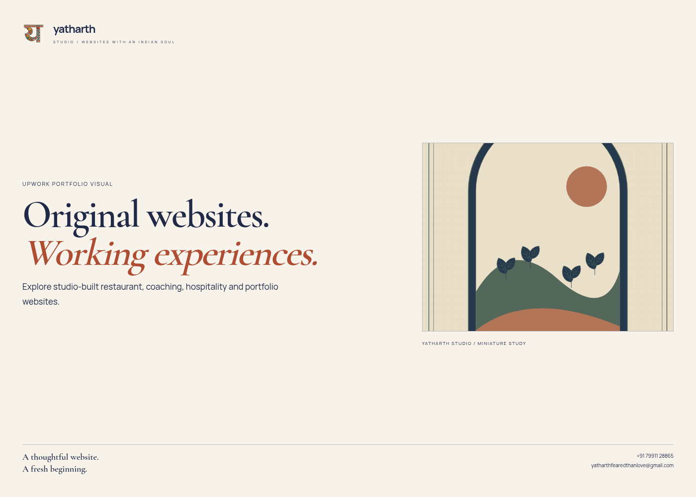 Upwork portfolio visual